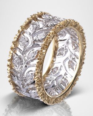 Ramage Eternelle Diamond Leaf Ring, Size 6.5