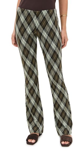 Free People Chloe Knit Pants Olive Combo XL