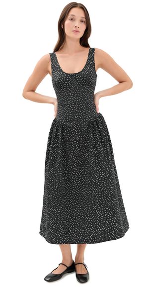 Lioness Luna Rosa Maxi Dress Noir Polka XS