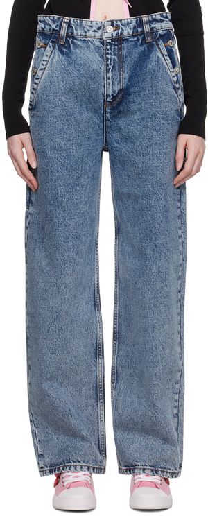Moschino Jeans Blue Faded Jeans