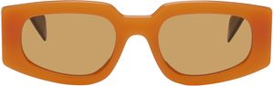 RETROSUPERFUTURE Lunettes de soleil Tetra orange et noir
