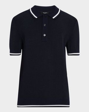 Men's Monogram Knit Polo Shirt