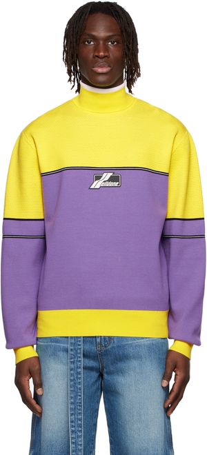 We11done Purple Viscose Turtleneck