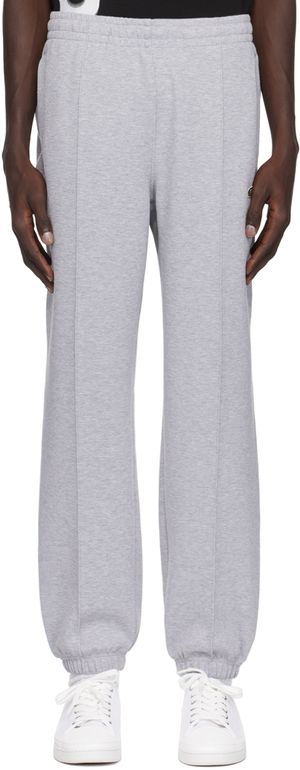Lacoste Gray Regular Fit Piqué Sweatpants