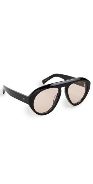 Elisa Johnson Val Sunglasses Gloss Black One Size