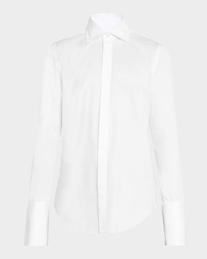 Men's Marcella Cotton French-Cuff Dress Shirt