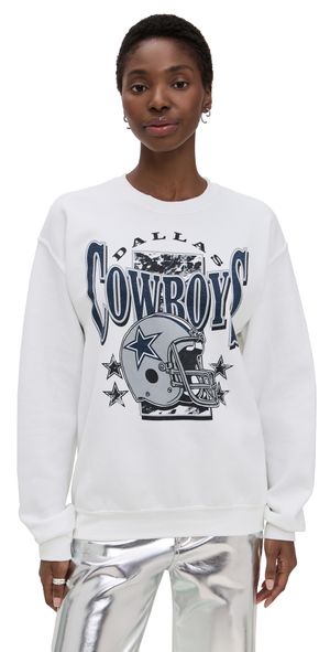Junk Food Cowboys Concersion Crew Fleece White M