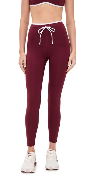Year of Ours Sport Sprint Leggings Burgundy/Cream XL