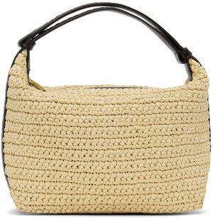 Bottega Veneta Beige Mini Wallace Raffia Bag