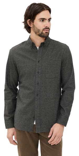 Taylor Stitch Jack Houndstooth Shirt Dark Forest 38