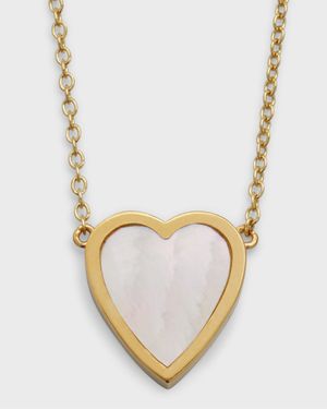 18k Mini Inlay Heart Necklace