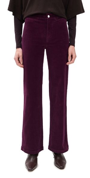 Madewell The Wide Leg Pants In Corduroy Dark Pomegranate 27