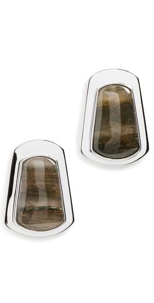 SHASHI Clementine Earrings Silver One Size