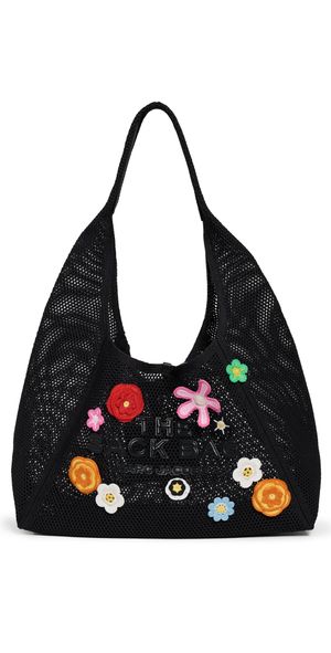 Marc Jacobs The Daisy Crochet Sack Bag Black Multi One Size