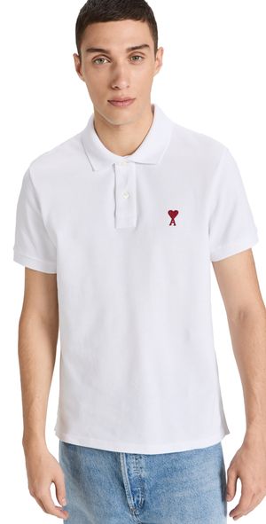 AMI AMI De Coeur Polo Shirt White XS