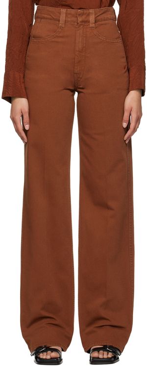 LEMAIRE Orange Straight-Leg Jeans