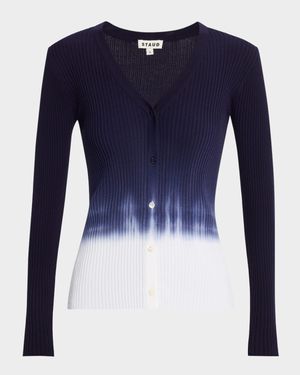 Cargo Tie-Dye Ribbed Cardigan