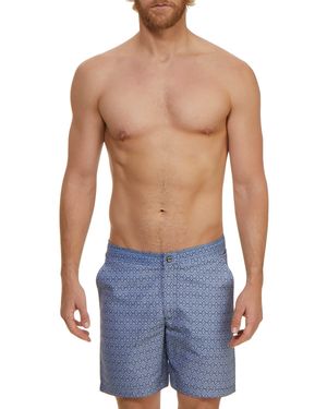 Men's Medallions Graphic-Pattern Swim Trunks
