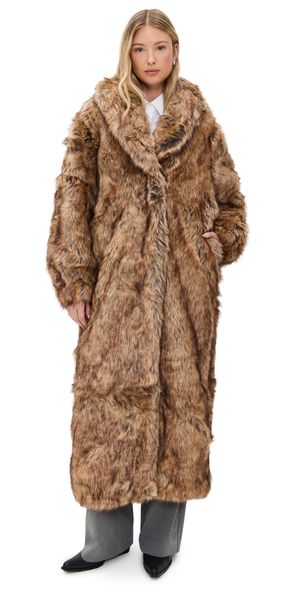 The Garment Damiy Faux Fur Long Jacket Brown 6
