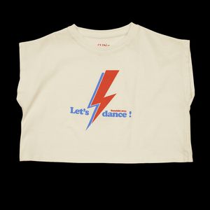 Sunchild - Tee-shirt court droit col rond en coton sérigraphié - Taille 10A - Blanc