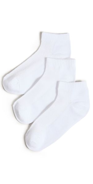 Stems Everyday Ankle Socks Pack Whites One Size