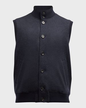 Men's Cashmere Button-Up Vest