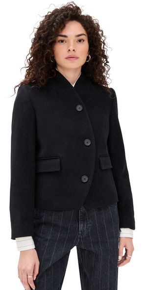 House of Dagmar Short Curved Jacket Black 42