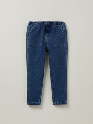 Cyrillus - Pantalon charpentier en denim - Taille 16A - Bleu