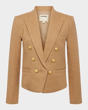 Brooke Double-Breasted Cropped Blazer