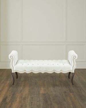 Rebecca Tufted Bench, 61"