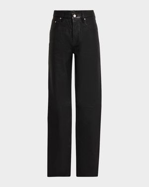 Men's Stretch Leather Skinny Pants