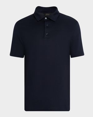 Men's Cotton and Cashmere Polo Shirt