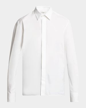 Men's Solid Cotton Sport Shirt