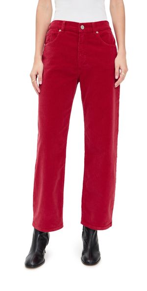 La Ligne The Marilyn Corduroy Pants Red 26