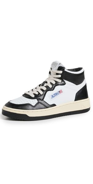Autry Medalist High Top Sneakers Wht/Bk 35