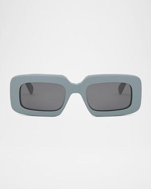 Men's Triomphe Acetate Rectangle Sunglasses