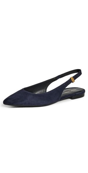 Veronica Beard Shina Flats Navy 9