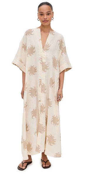 OAS Tangelo Linen Dress Hazel Ember XS/S