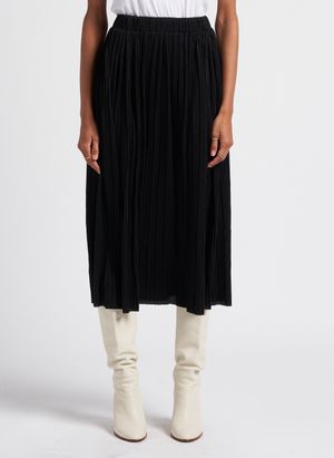 Grace Et Mila - Jupe midi plissée - Taille L - Noir