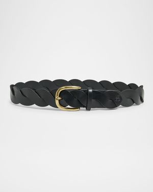 Zigza Leather Belt