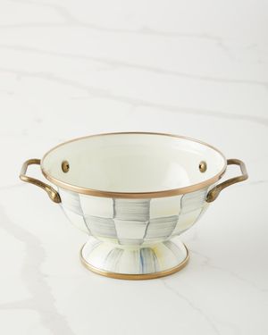 Sterling Check Enamel Simply Anything Bowl