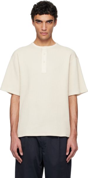 nanamica Off-White Henry Neck Thermal Sweat Henley