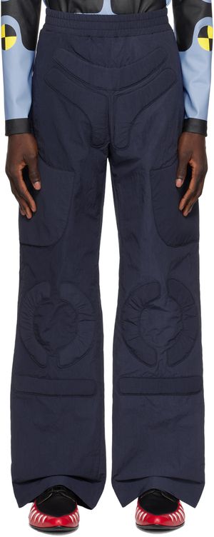 Walter Van Beirendonck Navy Space Trousers