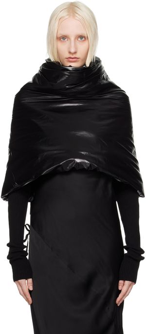 Rick Owens Écharpe de style col noire - Porterville