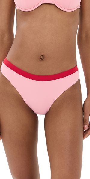 STAUD Gemma Bikini Bottoms Sweetheart/Cherry XL