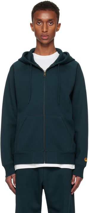 Carhartt Work In Progress Pull à capuche bleu - Chase