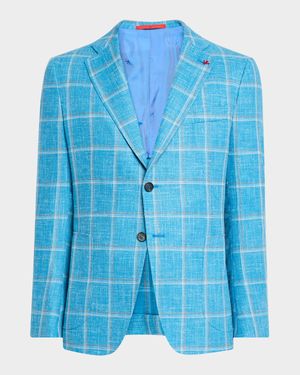 Men's Windowpane Sport Coat