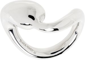 Maria Black Silver Splash Ring