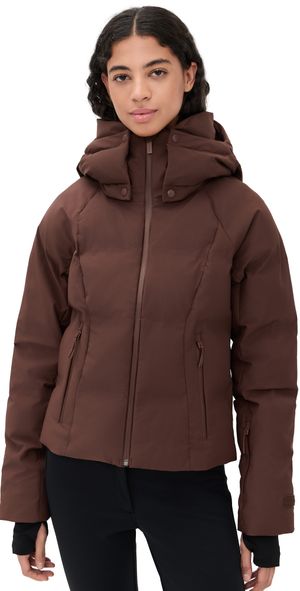 Halfdays Georgie Puffer Jacket Spiked Cocoa XL