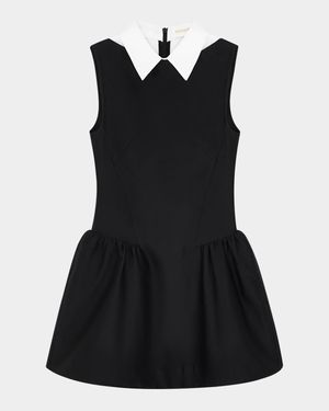 Collared A-Line Mini Dress